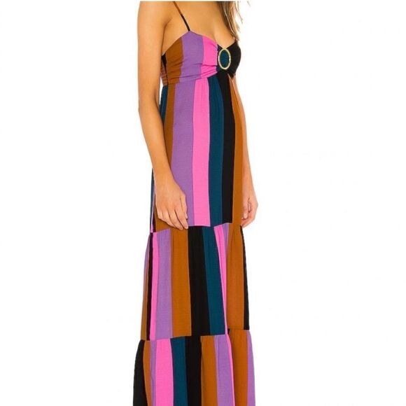 Show Me Your MuMu Juniper Color-Blocked Maxi Dress Size XS - Picture 2 of 10